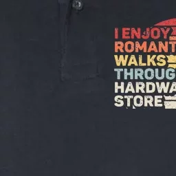 Retro I Enjoy Romantic Walks Through The Hardware Store Softstyle Adult Sport Polo