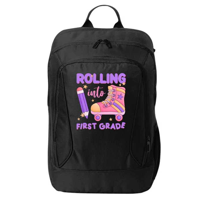 Rolling Into First Grade Cute City Backpack