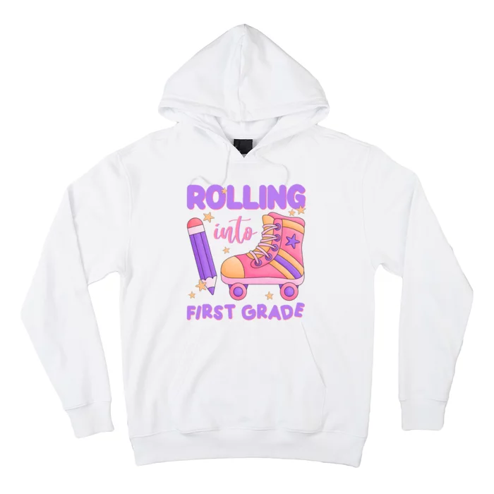 Rolling Into First Grade Cute Hoodie