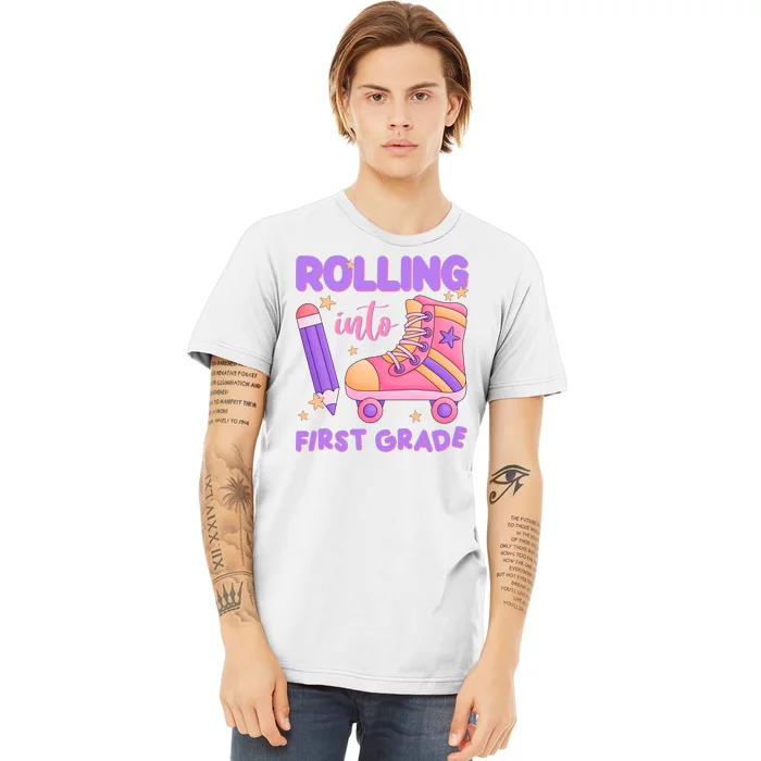 Rolling Into First Grade Cute Premium T-Shirt