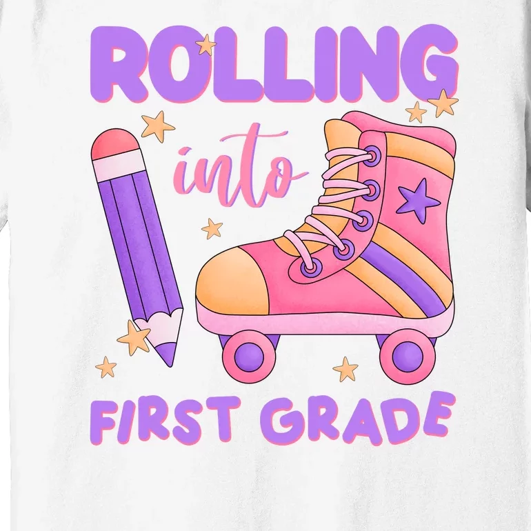 Rolling Into First Grade Cute Premium T-Shirt