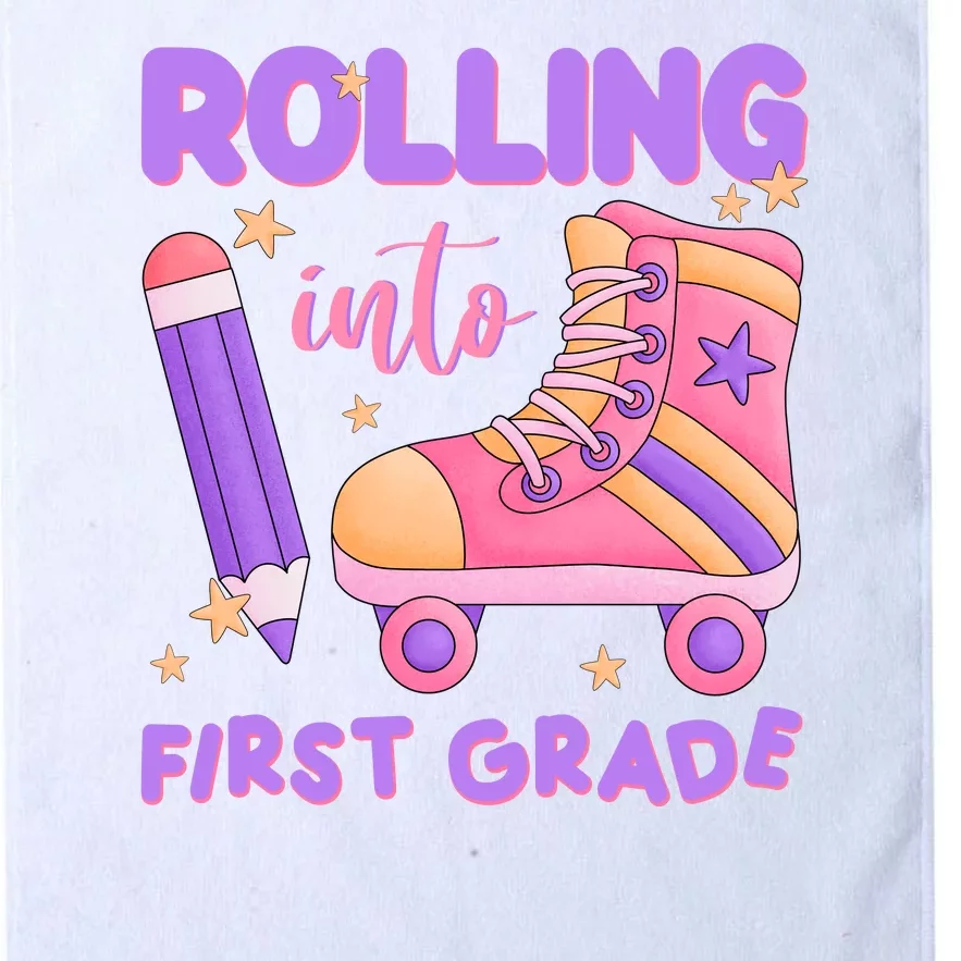 Rolling Into First Grade Cute Platinum Collection Golf Towel