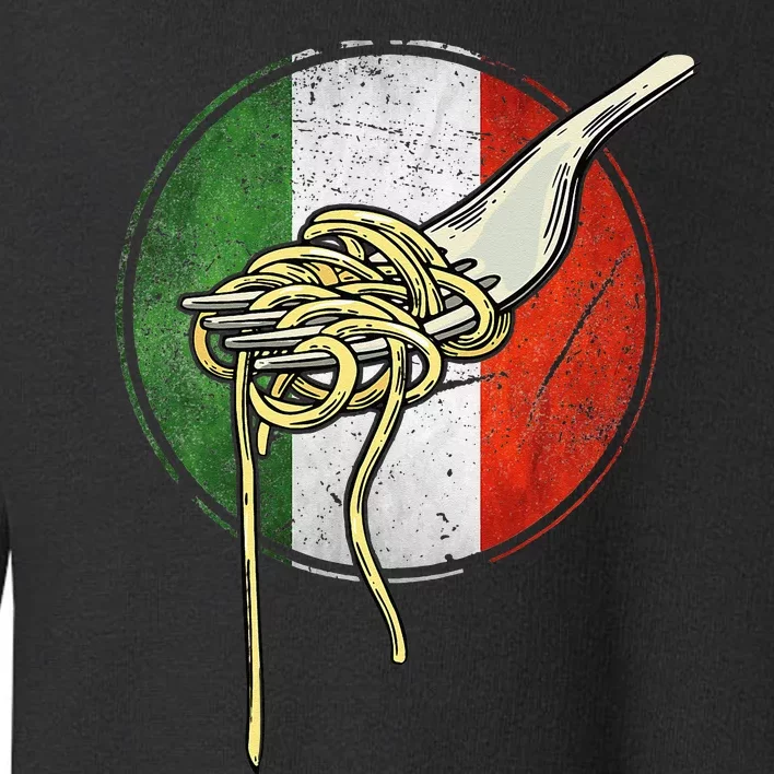 Retro Italian Flag Italy Spaghetti Italia Pasta Men Women Toddler Sweatshirt