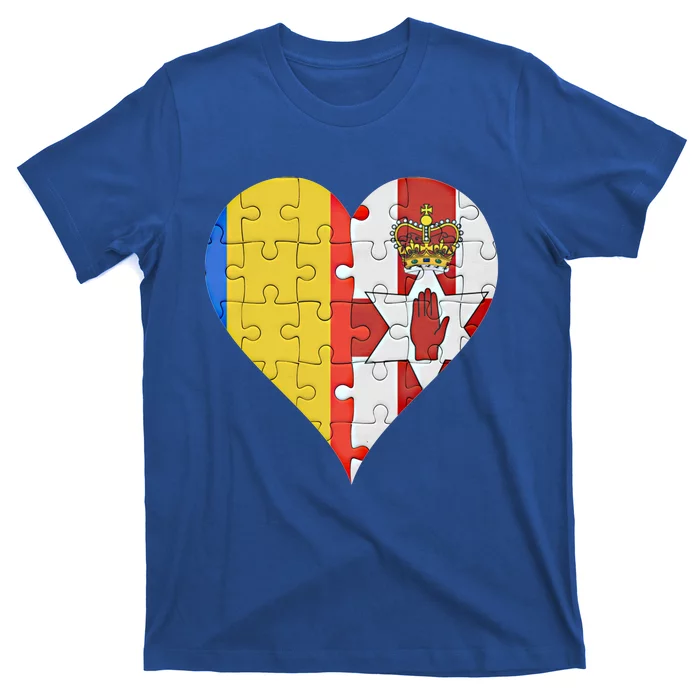 Roian Irish Flag Heart Gift T-Shirt