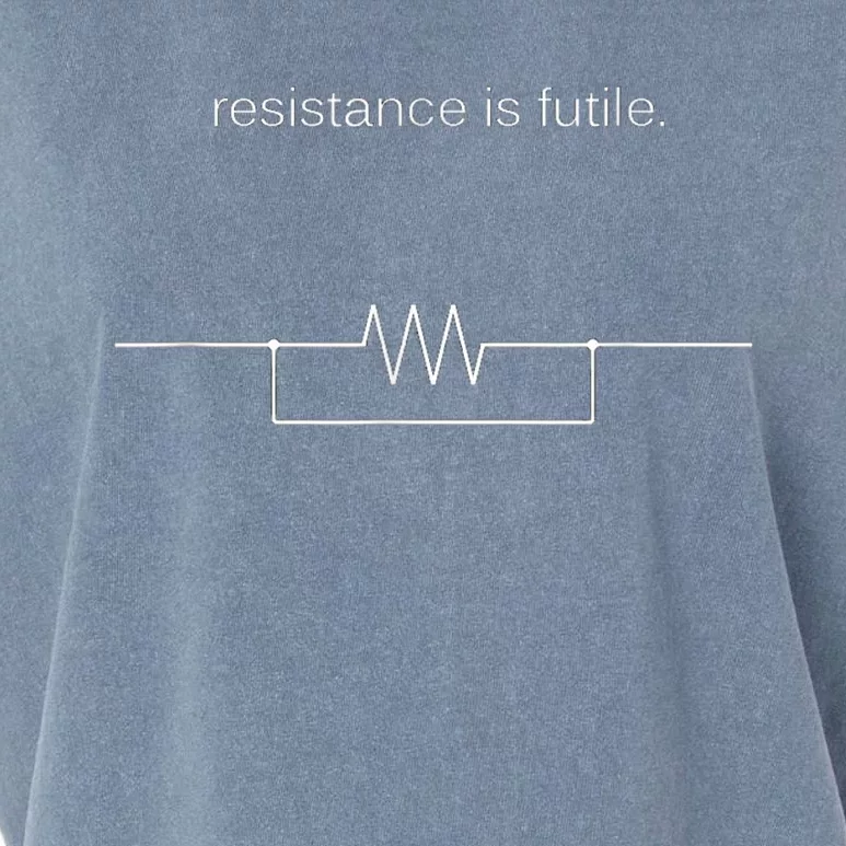 Resistance Is Futile Borg Geek Electronics Engineers Garment-Dyed Women's Muscle Tee