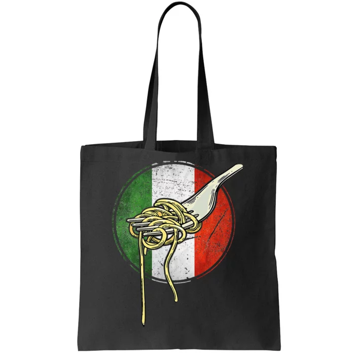 Retro Italian Flag Italy Spaghetti Italia Pasta Men Women Tote Bag