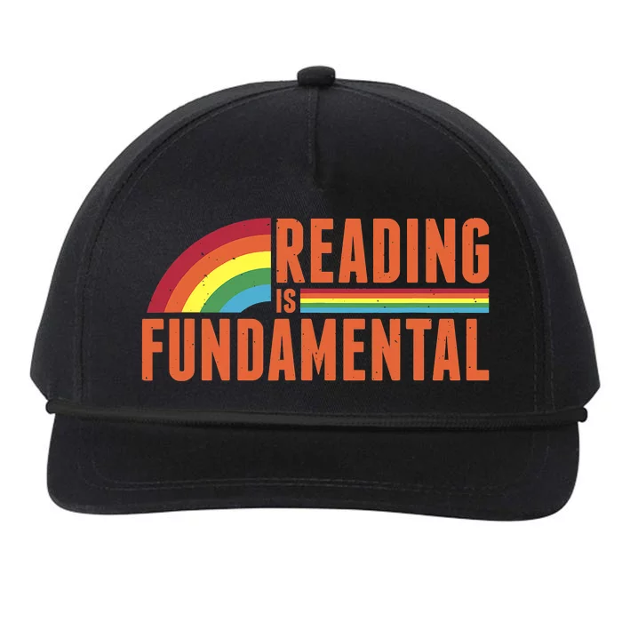 Reading Is Fundamental Retro Rainbow Book Worm Snapback Five-Panel Rope Hat