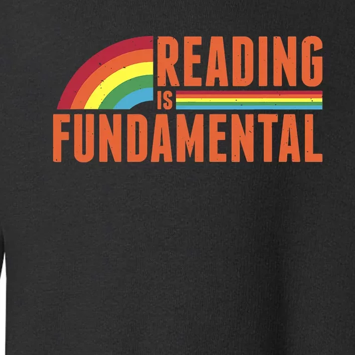 Reading Is Fundamental Retro Rainbow Book Worm Toddler Sweatshirt