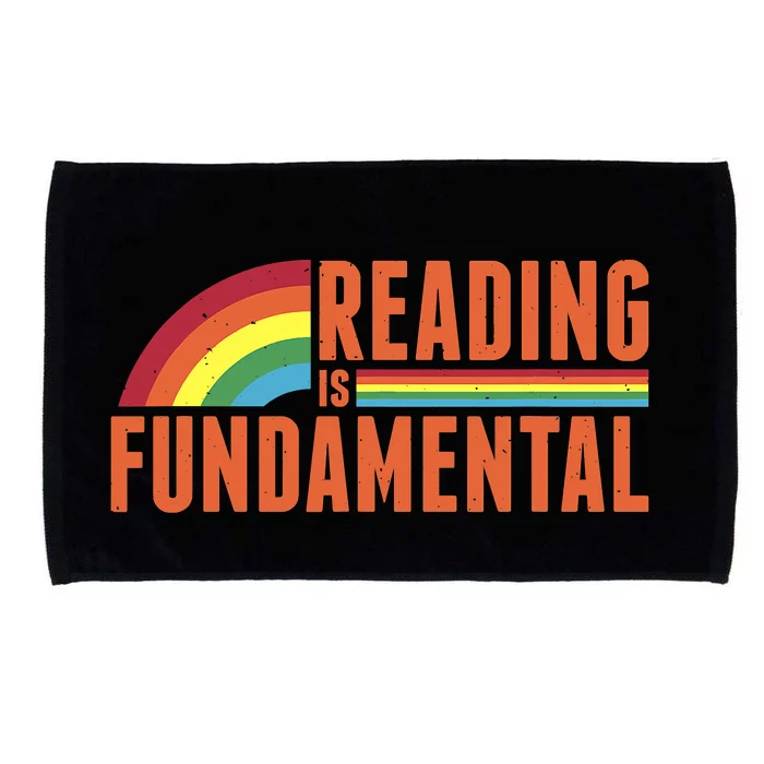 Reading Is Fundamental Retro Rainbow Book Worm Microfiber Hand Towel