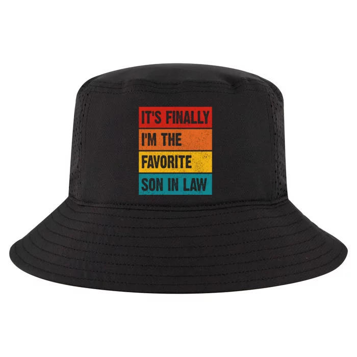 Retro Its Favorite Son In Law Funny Jokes Cool Comfort Performance Bucket Hat