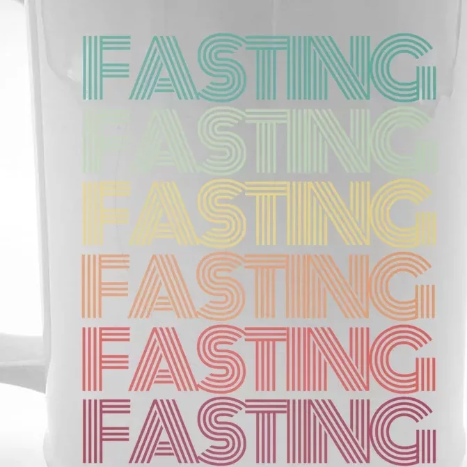 Retro Im Fasting Mode On Autophagy In Progress Ramadan Life Great Gift Front & Back Beer Stein