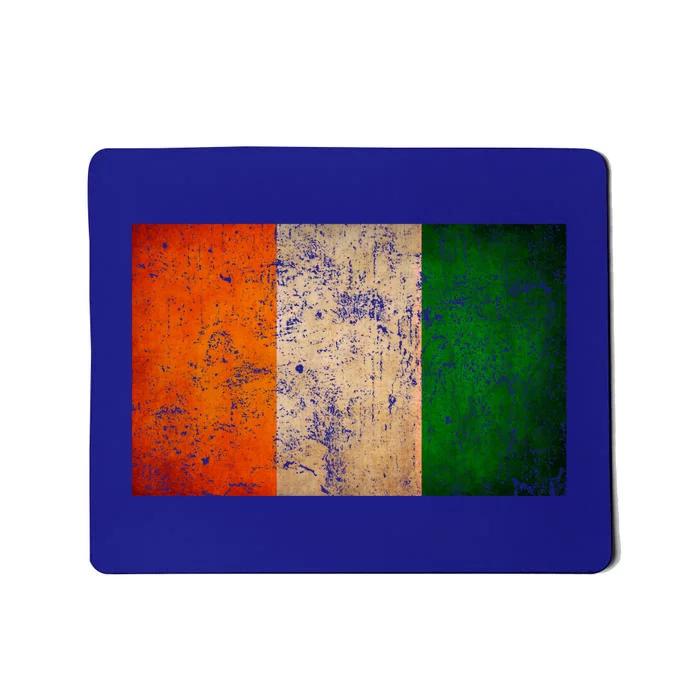 Retro Irish Flag Funny Gift Vintage Ireland Flag Funny Gift Irish Pride Gift Mousepad