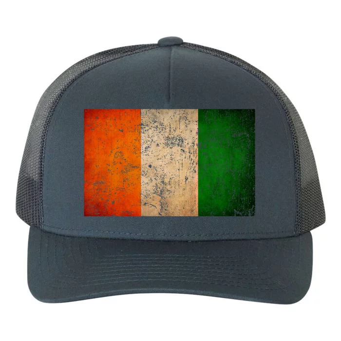 Retro Irish Flag Funny Gift Vintage Ireland Flag Funny Gift Irish Pride Gift Yupoong Adult 5-Panel Trucker Hat