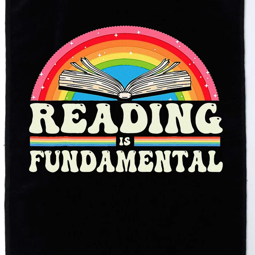 Reading Is Fundamental Geeky Bookworm Poetry Literature Platinum Collection Golf Towel