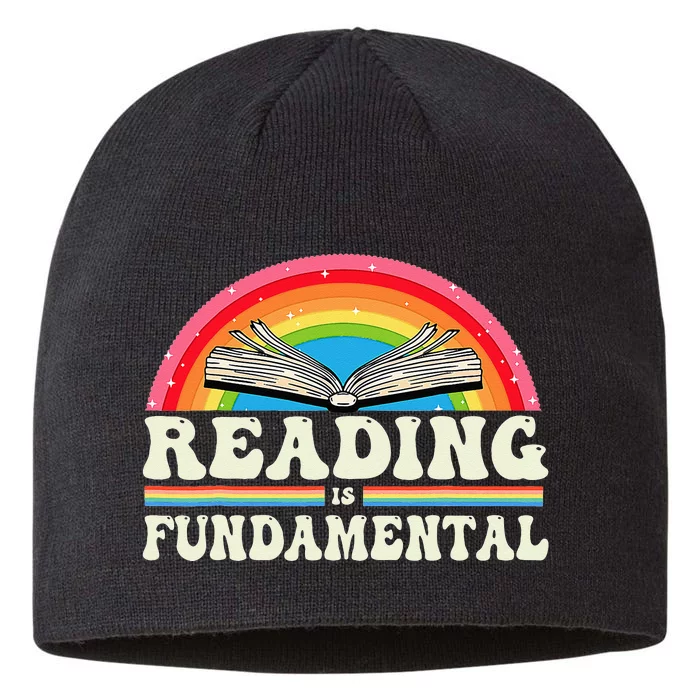 Reading Is Fundamental Geeky Bookworm Poetry Literature 8 1/2in Sustainable Knit Beanie