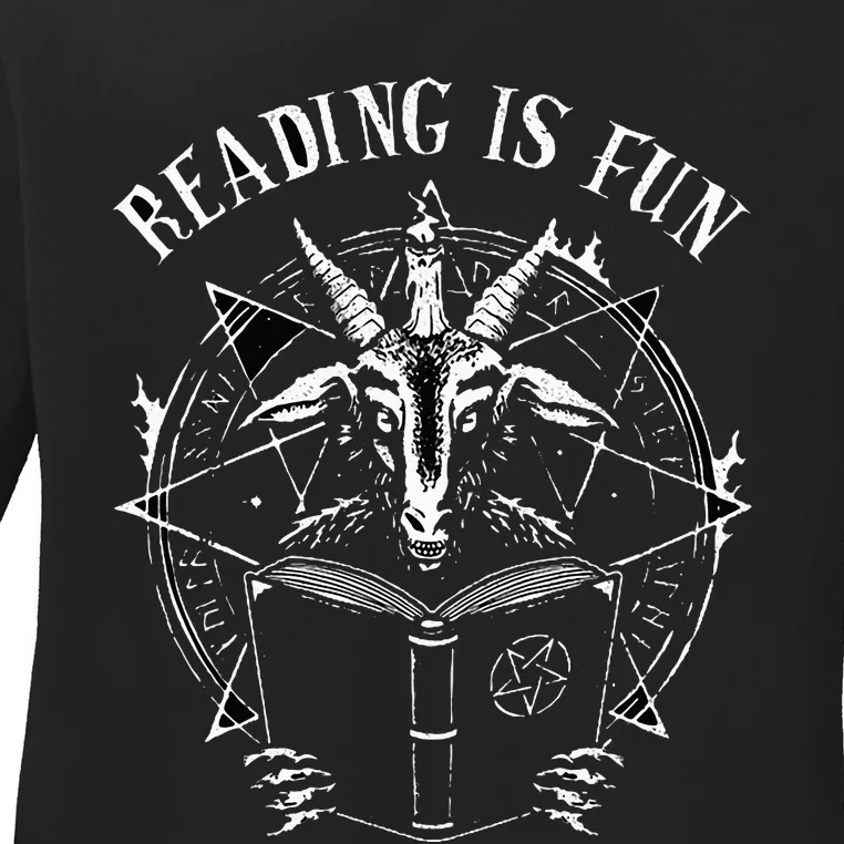 Reading Is Fun Ladies Long Sleeve Shirt