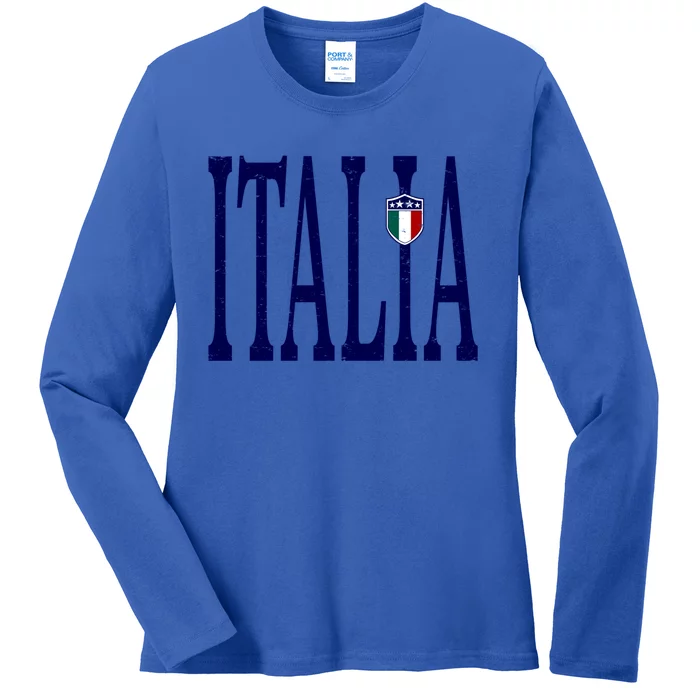 Retro Italia Gift Ladies Long Sleeve Shirt