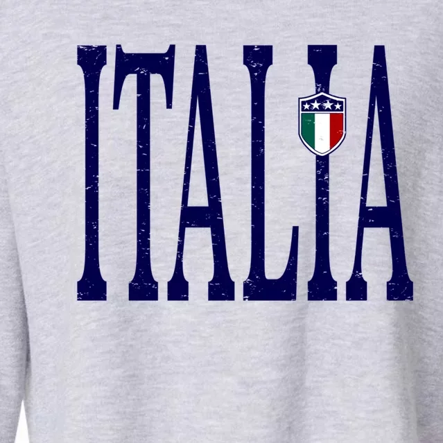 Retro Italia Gift Cropped Pullover Crew