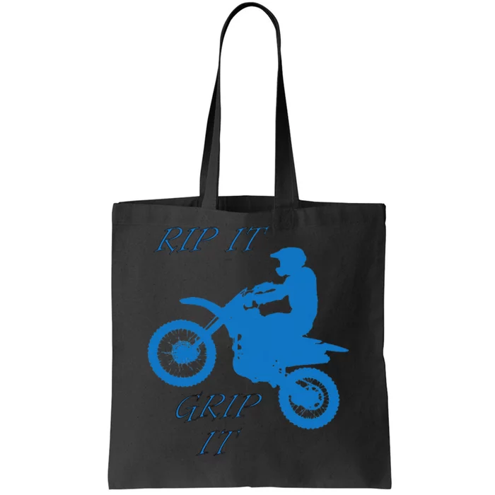 Rip It Grip It Motorcycle Dirt Bike Racing Tote Bag