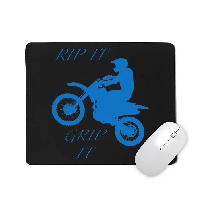 Rip It Grip It Motorcycle Dirt Bike Racing Mousepad