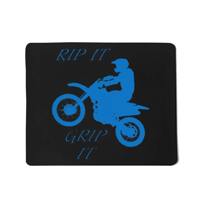 Rip It Grip It Motorcycle Dirt Bike Racing Mousepad