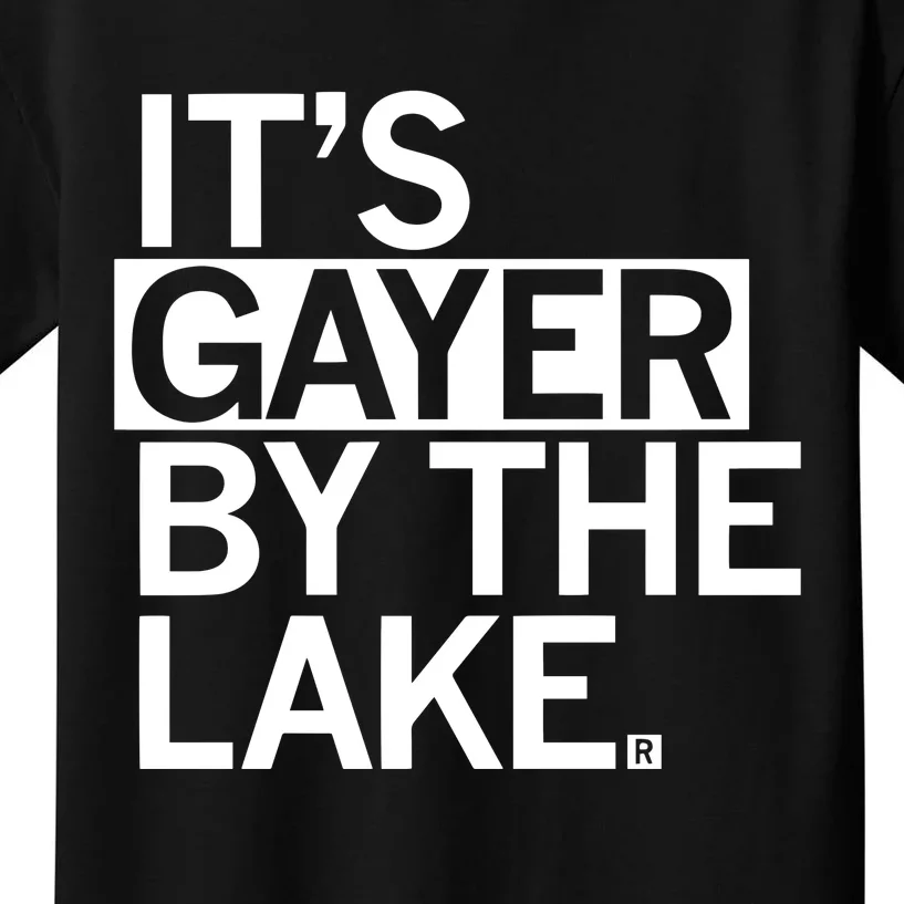 Raygun It’S Gayer By The Lake Kids T-Shirt