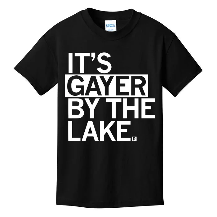 Raygun It’S Gayer By The Lake Kids T-Shirt