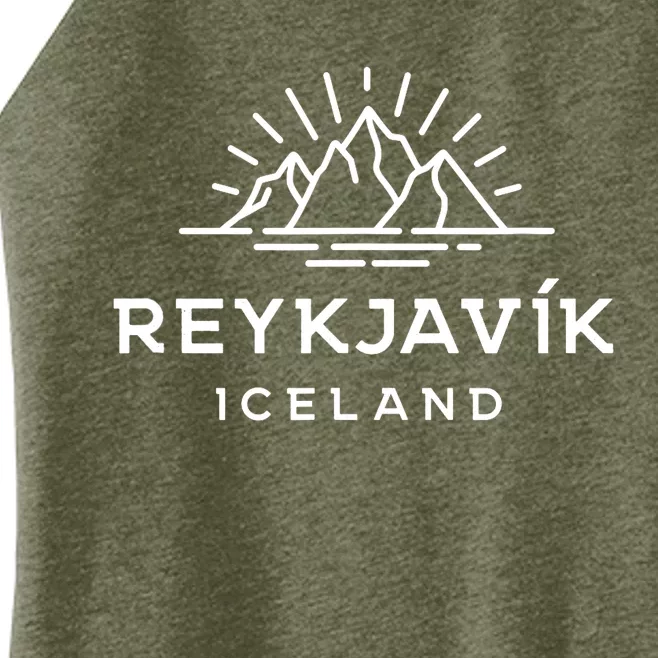 Reykjavik Iceland Glacier Women’s Perfect Tri Rocker Tank