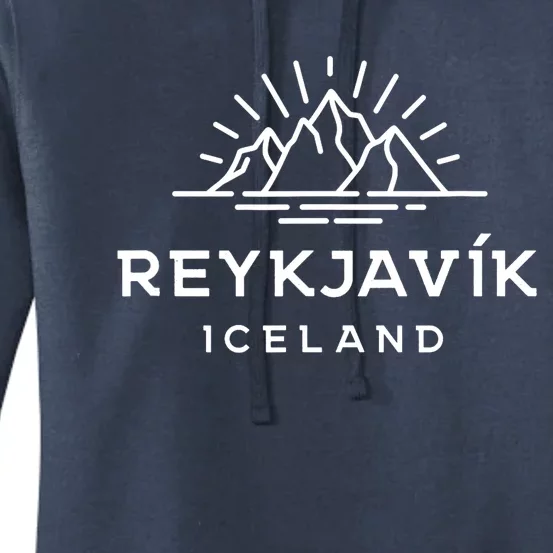 Reykjavik Iceland Glacier Women's Pullover Hoodie