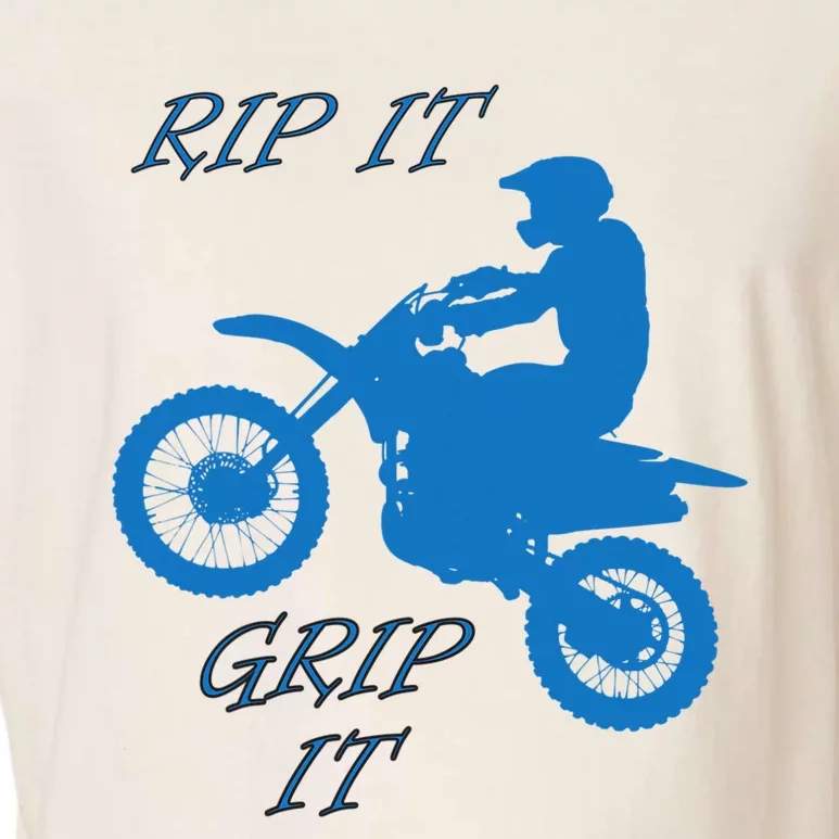 Rip It Grip It Motorcycle Dirt Bike Racing Garment-Dyed Women's Muscle Tee