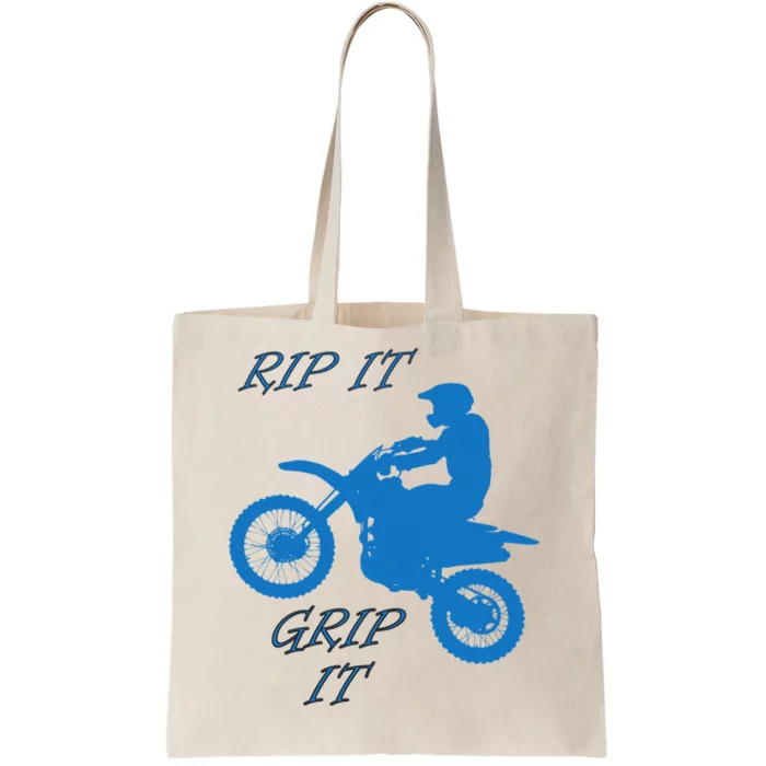 Rip It Grip It Motorcycle Dirt Bike Racing Tote Bag