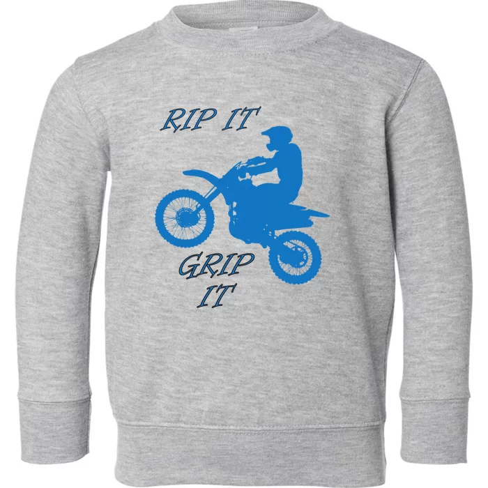 Rip It Grip It Motorcycle Dirt Bike Racing Toddler Sweatshirt