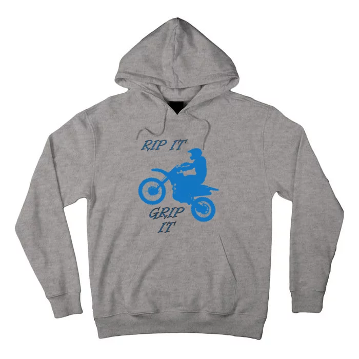 Rip It Grip It Motorcycle Dirt Bike Racing Tall Hoodie