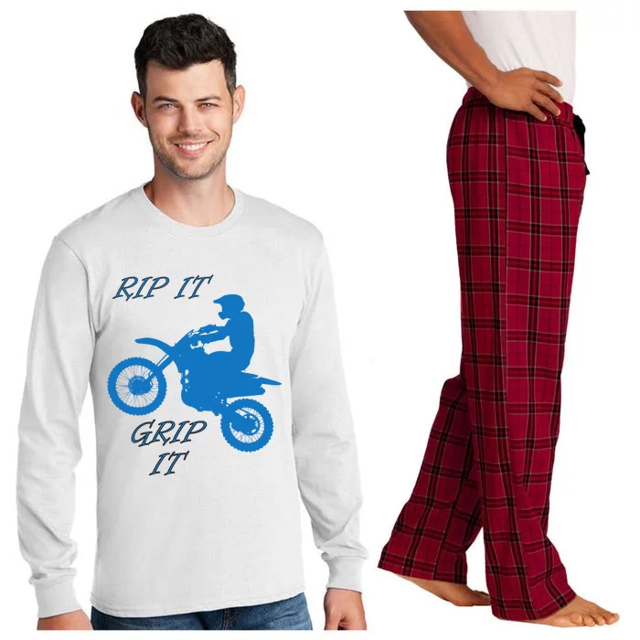 Rip It Grip It Motorcycle Dirt Bike Racing Long Sleeve Pajama Set