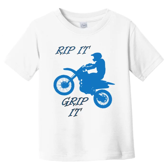 Rip It Grip It Motorcycle Dirt Bike Racing Toddler T-Shirt