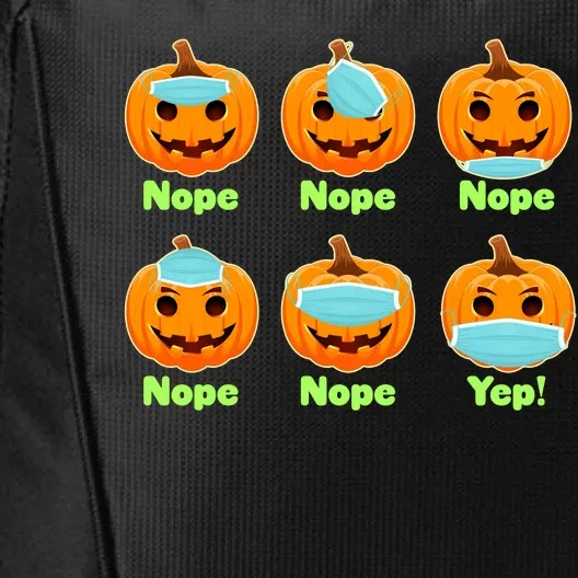 Right And Wrong Way To Wear Masks Pumpkins City Backpack