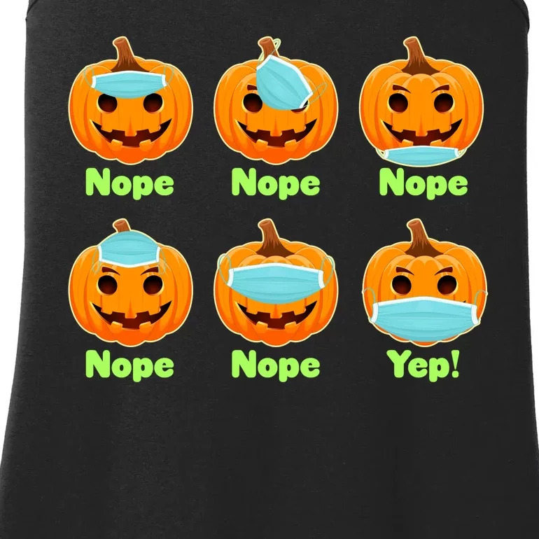 Right And Wrong Way To Wear Masks Pumpkins Ladies Essential Tank