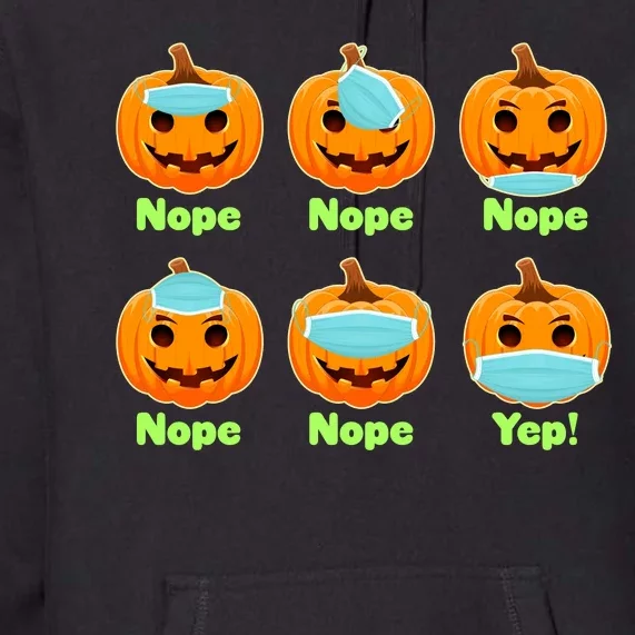 Right And Wrong Way To Wear Masks Pumpkins Premium Hoodie