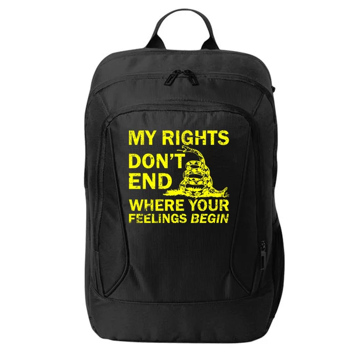 Rights Don't End Where Feelings Begin City Backpack