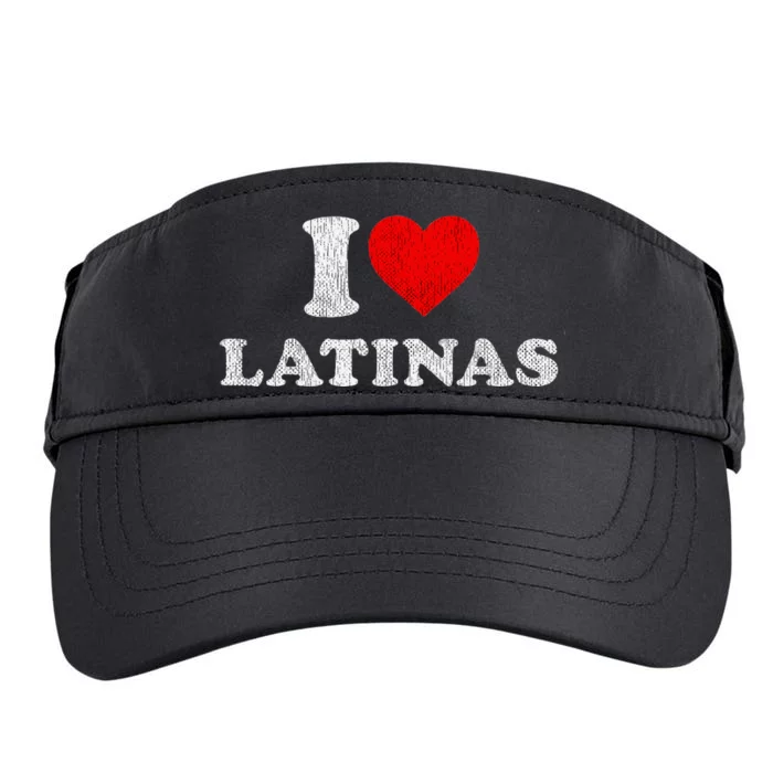 Retro I Heart Latinas Clothing I Love Latinas Adult Drive Performance Visor