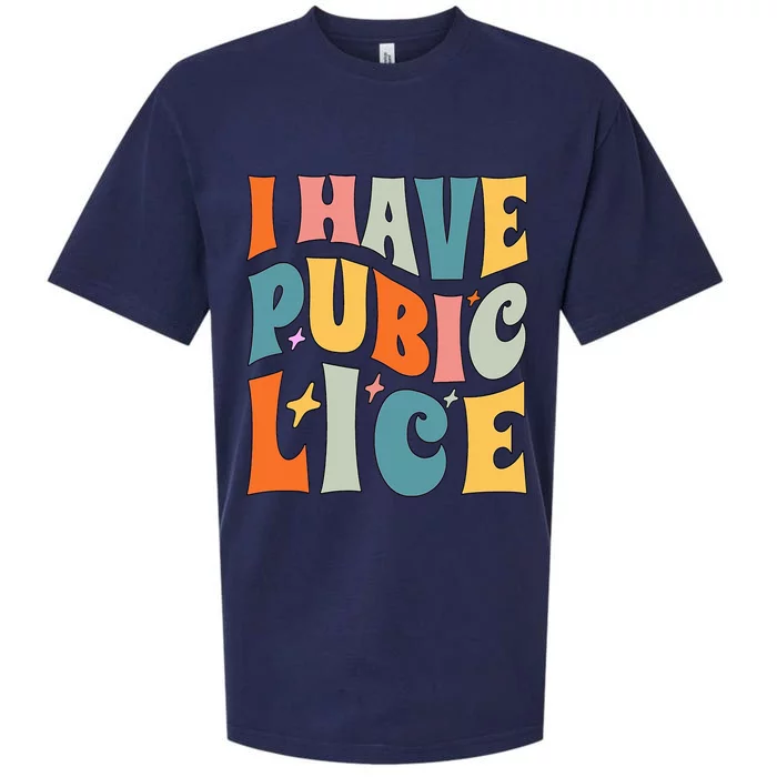 Retro I Have Pubic Lice. Offensive Inappropriate Meme. Funny Sueded Cloud Jersey T-Shirt