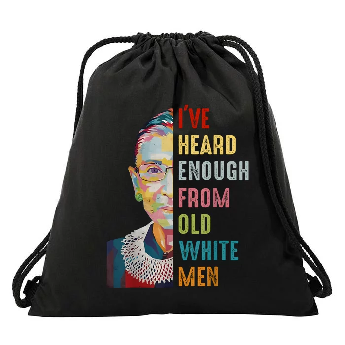 Rbg Ive Heard Enough From Old White Drawstring Bag