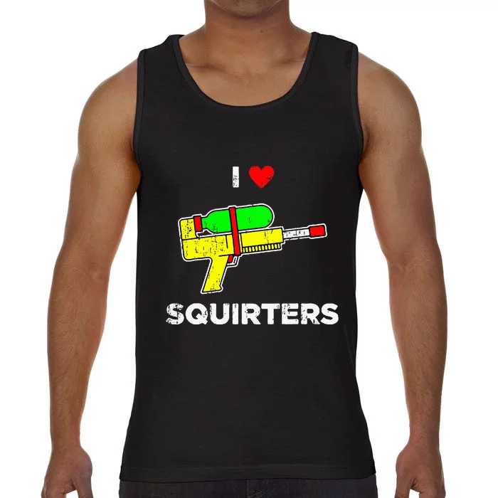 Retro I Heart Squirters Funny I Love Squirters Comfort Colors® Tank Top