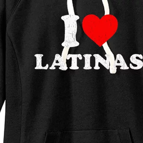 Retro I Heart Latinas Clothing I Love Latinas Women's Fleece Hoodie