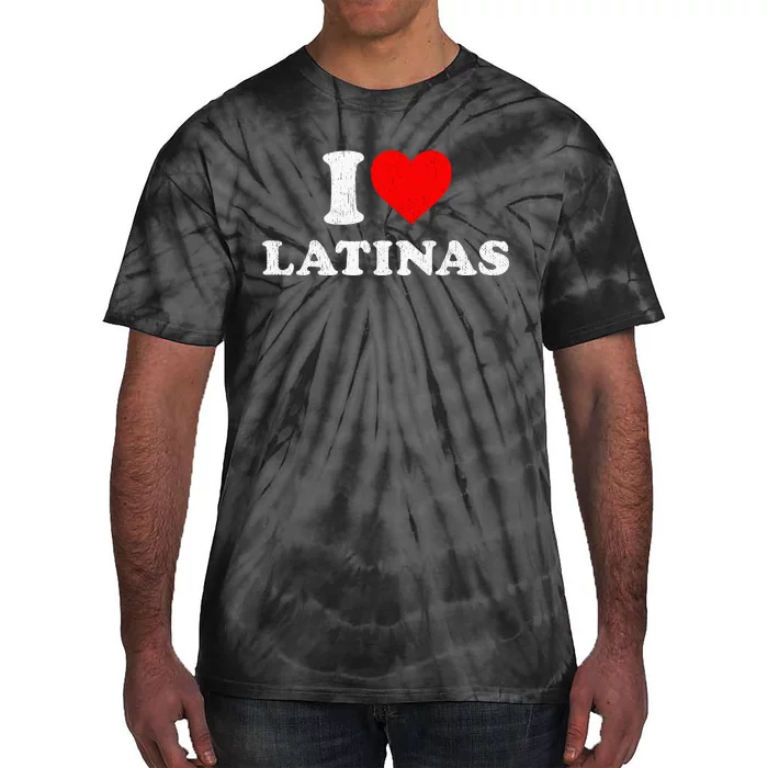 Retro I Heart Latinas Clothing I Love Latinas Tie-Dye T-Shirt