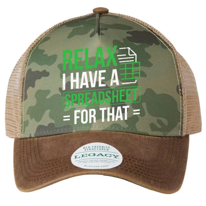 Relax I Have Spreadsheet For That Accountant Spreadsheet Legacy Tie Dye Trucker Hat