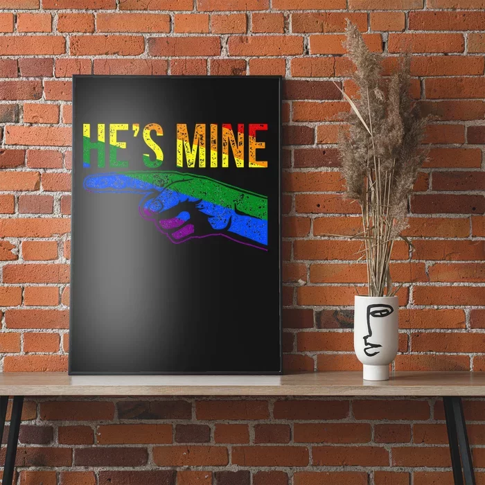 Retro I'm His He's Mine Gay Couples Im His Hes Mine Hes Mine Poster