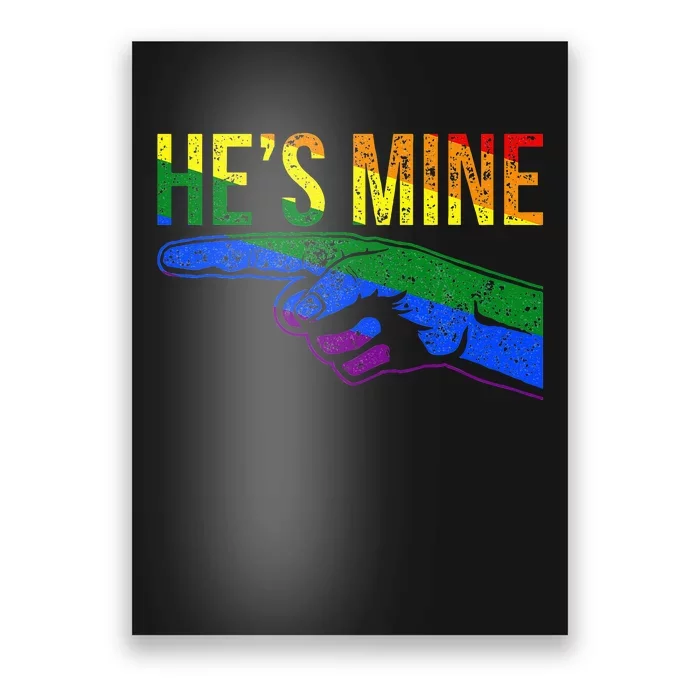 Retro I'm His He's Mine Gay Couples Im His Hes Mine Hes Mine Poster