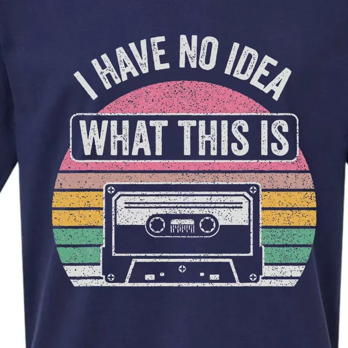 Retro I Have No Idea What This Is Funny Cassette Sueded Cloud Jersey T-Shirt