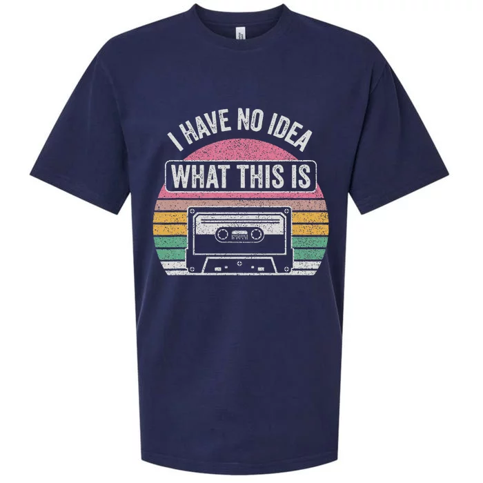 Retro I Have No Idea What This Is Funny Cassette Sueded Cloud Jersey T-Shirt